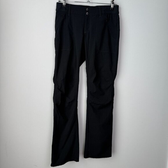 Kuhl Strattus Pants Wrinkle Free Air Fabric Ruched Leg Black Size 2 - Picture 2 of 12